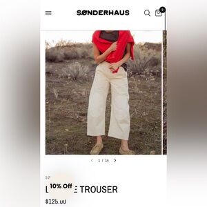 NWT Sonderhaus Daphne Trouser